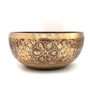手工花紋缽 Singing Bowls - Engrave Handmade 5700E