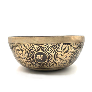 手工花紋缽  Singing Bowls - Engrave Handmade 5616