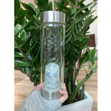 水晶能量玻璃水樽 Crystal Water Bottle Clarity with Light