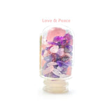 水晶能量玻璃水樽 Crystal Water Bottle - Love & Peace