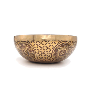 手工花紋缽  Singing Bowls - Engrave Handmade 5625